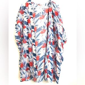 BCBGeneration Multicolor Floral Kimono